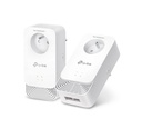 TP-LINK PG24005P Kit CPL G.hn 2400Mbps avec prise Gigogne- Pack de 2