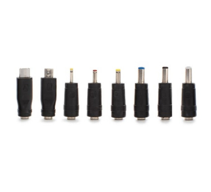 Lot de 8 embouts universels pour connecteur 5,5 x 2,1 mm