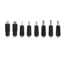 Lot de 8 embouts universels pour connecteur 5,5 x 2,1 mm