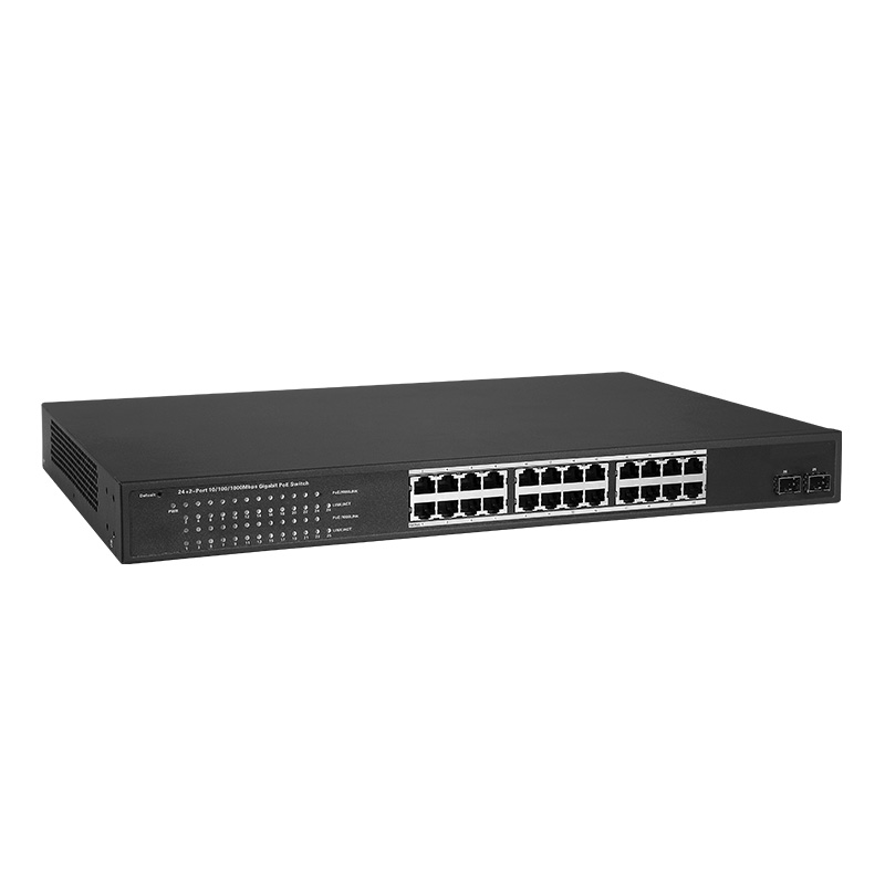 Commutateur POE CF-SG1241P gigabit, 24 ports, 54Gbps, grande largeur, 250W, puissance 24x1000Mbps, port RJ45 + 2 emplacements gigabit SFP