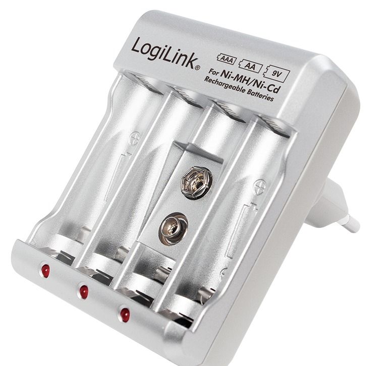 Chargeur accus 2 ou 4 AA/AAA ou 9V - PA0168
