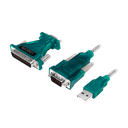 Convertisseur USB2.0 à RS232 + Adaptateur DB9/DB25 - UA0042B