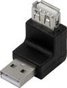 Adaptateur USB2.0 A vers A M/F coudé 270° - AU0027