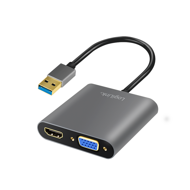 Convertisseur USB3.0 à VGA + HDMI - UA0234