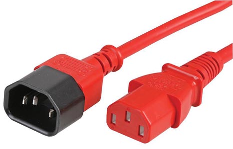 Rallonge C13/C14 0,50m Rouge