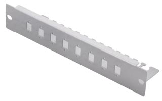 Panneau 10" 8 SC simplex / 8 LC duplex - 1U gris
