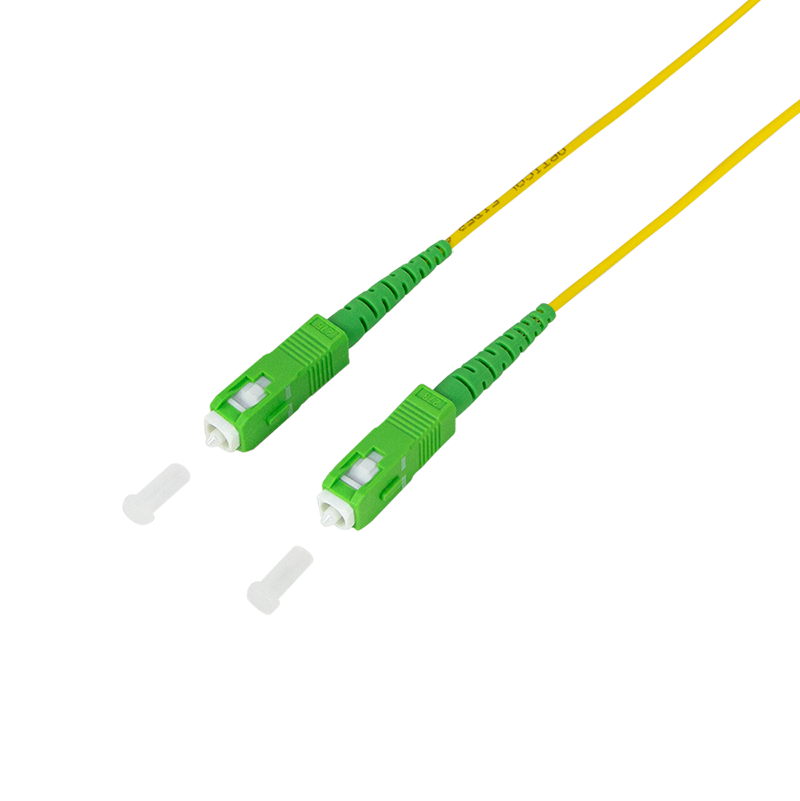 SC/APC - SC/APC Simplex Monomode 9/125µ 1,00m - jaune