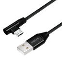 Cordon USB2.0 A vers Micro USB 1,00m, coudé - CU0142