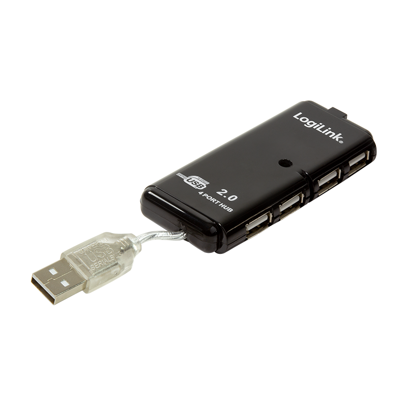 Mini Hub USB 2.0, 4 ports Auto-alimenté - UH0001A