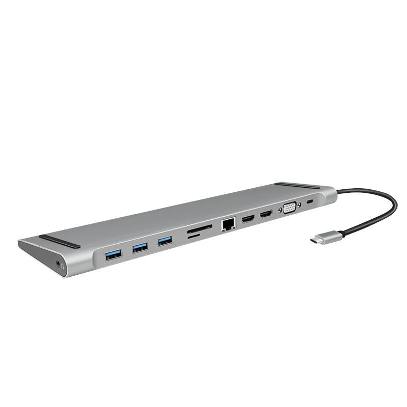 Station d'accueil USB-C 3.2 4K, 11 ports, UA0373
