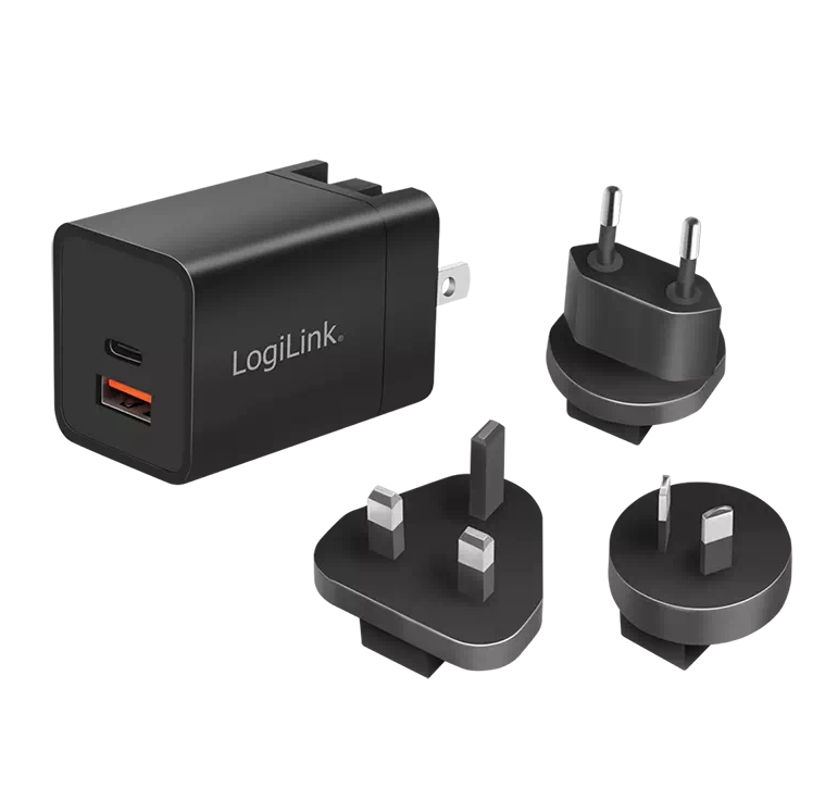 Chargeur de voyage USB-C + USB-A 2 ports 30W - PA0301
