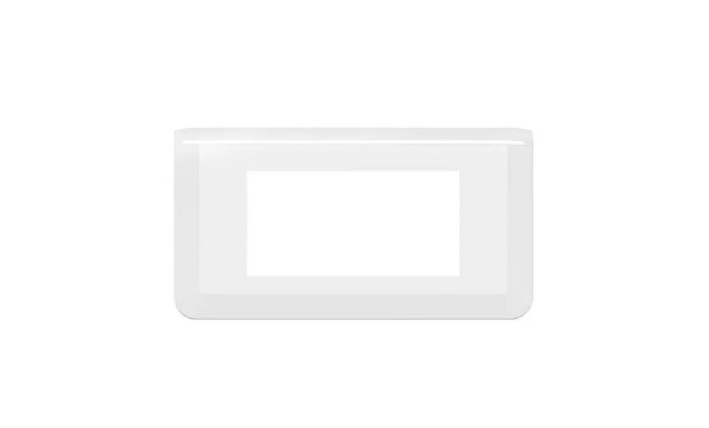 Plaque 4 Modules Horizontaux Mosaic Blanche