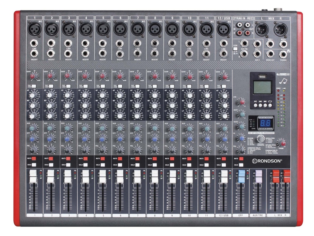 Table de mixage multimédia 12 Canaux