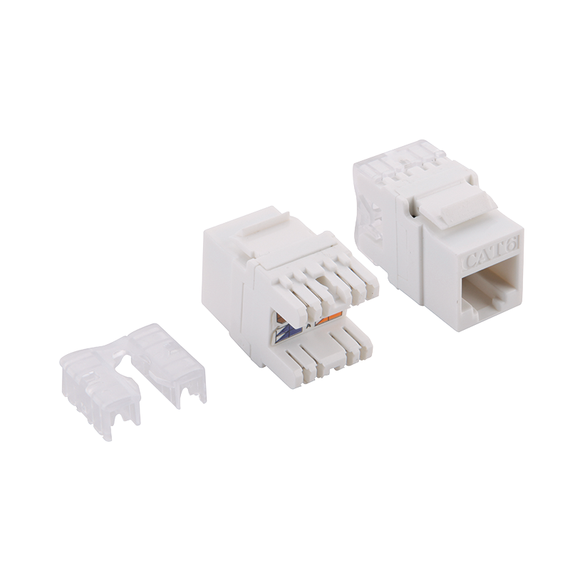Embase Keystone Cat.6 UTP, IDC 180°, largeur 16 mm 