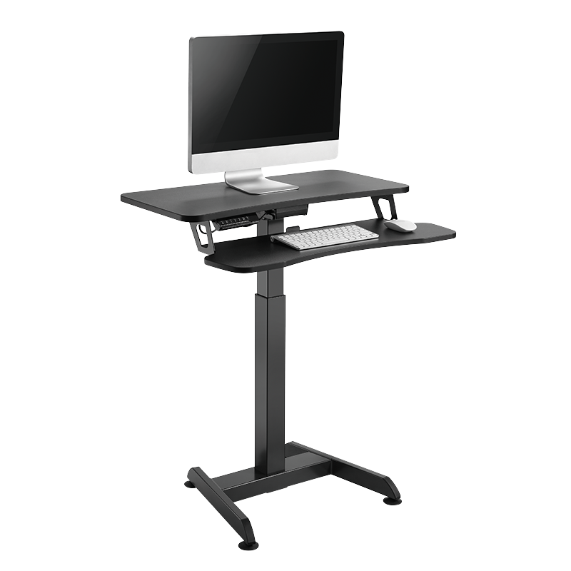 Poste de travail assis-debout réglable électriquement, 1 moteur 