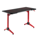 Bureau Gamer avec éclairage RVB, motif géo-nid d'abeille 