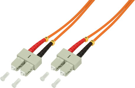 [1300112] Jarretière optique SC/PC - SC/PC Duplex Multimode 50/125 15 m