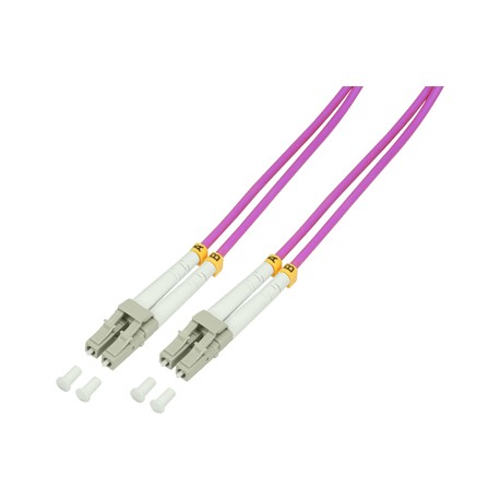 [1300176] Jarretière optique LC - LC Om3 Duplex Multimode 50/125µ 1,00m