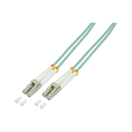 [1300208] Jarretière optique LC - LC Om4 Duplex Multimode  50/125µ 1,00m