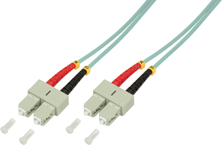 [1300229] Jarretière optique SC - SC Om4 Duplex Multimode 50/125µ 1,00m
