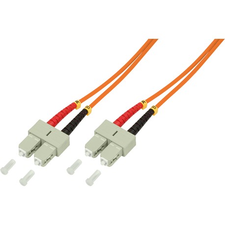 [1300241] Jarretière optique SC - SC Duplex Multimode 62,5/125µ 1,00 m