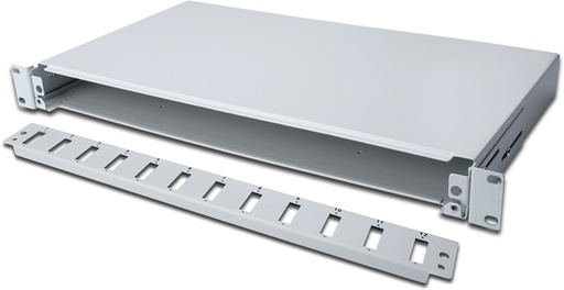 [1304009] Tiroir optique 19" pour 12 SC Simplex / 12 LC quad - Gris