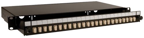 [1304013] Tiroir Optique 19" pour 24 SC simplex / 24 LC duplex - Noir