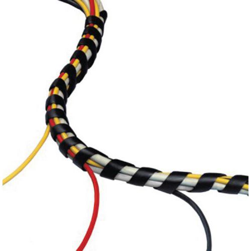 [1701035] Ruban spiral, rouleau à 25 mtr. - Noir 33253