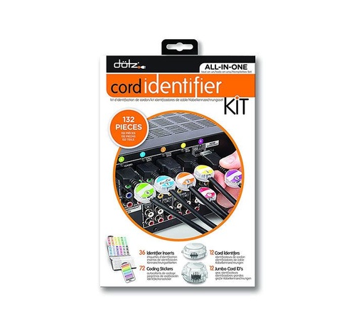 [1701085] Dotz office jumbo cord identifiers (lot de 5)