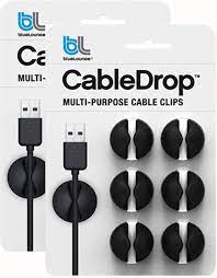 [1701107] Blue lounge cabledrop noir (lot de 6)