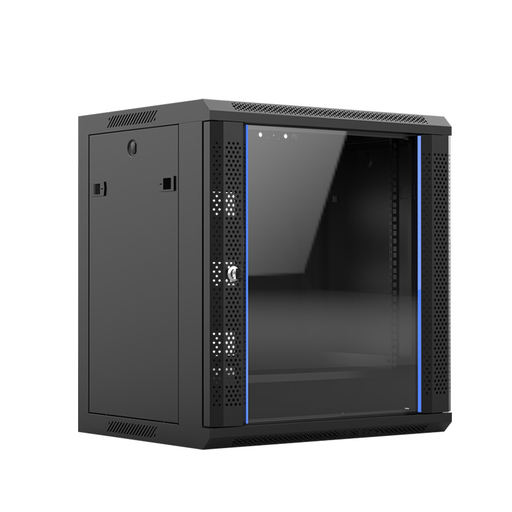[1500035] Coffret 19" 12U noir prof 600x450 mm