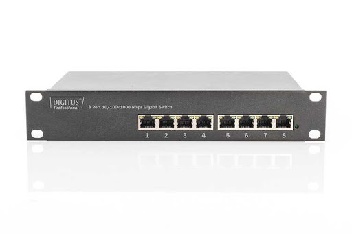 [1100069] DIGITUS Commutateur industriel non administrable 8 ports avec fonction PoE+
