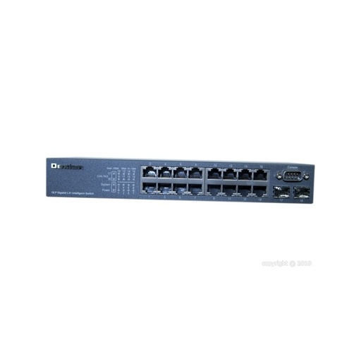 [1100144] Switch DEXLAN niveau 2+ 16 ports Gigabit + 2 SFP 100/1G