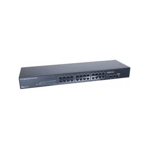 [1100166] Dexlan switch 24 ports gigabit + 2 SFP fibre optique