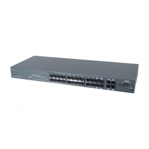 [1100174] Dexlan switch NIV2+ 24P fibre SFP Bi-Vitesse & 4x RJ45 Gi...