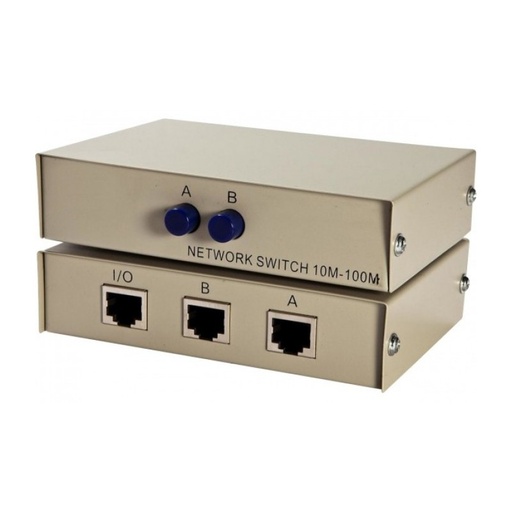 [1100198] Commutateur manuel RJ45 - 2 voies réversibles