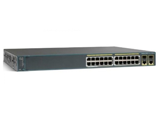 [1100600] WS-C2960+24LC-L Cisco Catalyst 2960-Plus Series 24 ports LAN Base switch supports 16 x 10/100 Ethernet ports, 8 x 10/100 PoE 