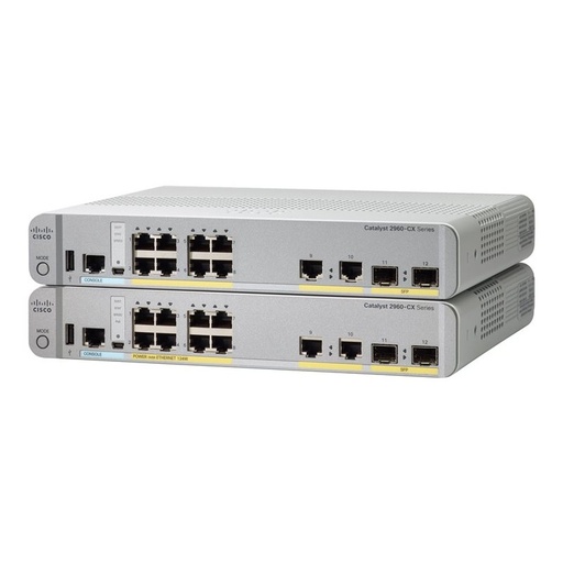 [1100801] Cisco 2960-CX Géré L2/L3 Gigabit Ethernet (10/100/1000) Connexion Ethernet