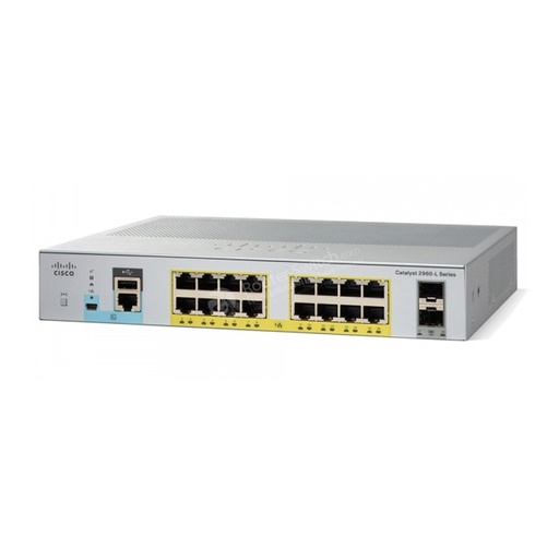 [1100803] Cisco Catalyst 2960L-16TS-LL Géré L2 Gigabit Ethernet (10/100/1000) 1U Gris