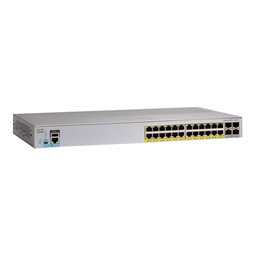 [1101201] Catalyst 2960L 24 port GigE PoE+, 4x10G SFP+, Lan Lite