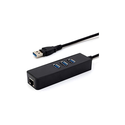 [1101519] Adaptateur USB 3.0 Réseau Gigabit + HUB 3 ports USB 3.0