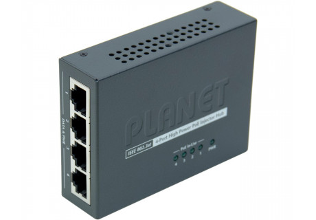 [1101721] Planet HPOE-460 mini injecteur 4 ports poe 802,3at 120W
