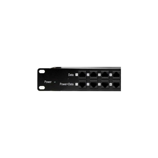 [1101723] Panneau POE passif 48V 12 ports CAT5e avec alimentation 1...