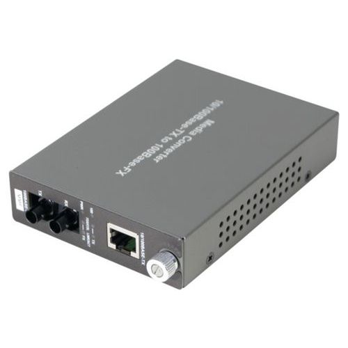 [1102015] Convertisseur fibre optique/RJ45 - 100Mbps ST Multimode