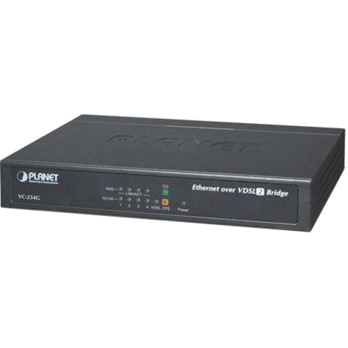 [1102906] Planet VC-234 convert. VDSL2 RJ11 30a switch 4 ports RJ45