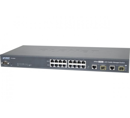 [1102909] Planet VC-820M switch 19" 8 ports VDSL2 RJ11 + 2 Giga/SFP
