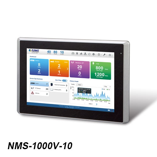 [1106306] Contrôleur de gestion de réseau universel avec écran tactile LCD (10"/12") NMS-1000V