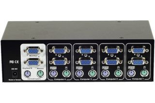 [1107517] KVM PS2 double écran 4 ports