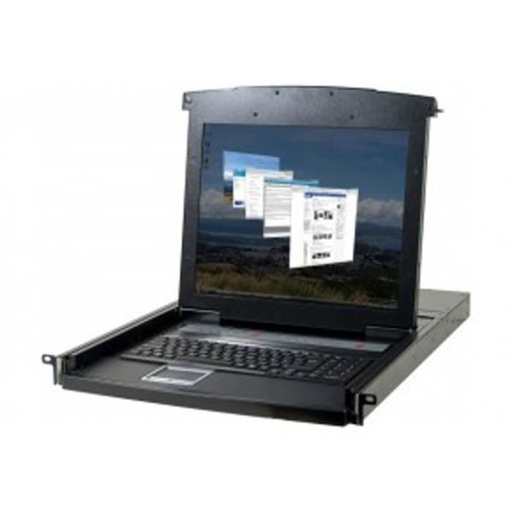 [1107906] Console LCD 17" KVM 4 ports VGA/USB-PS2 + cables