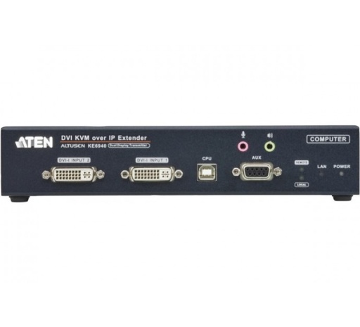 [1108504] Aten KE6940R Prolongateur KVM Double DVI/USB IP - Récept…